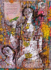 A. S. Rind, 24 x 36 Inch, Acrylic on Canvas, Figurative Painting, AC-ASR-657
